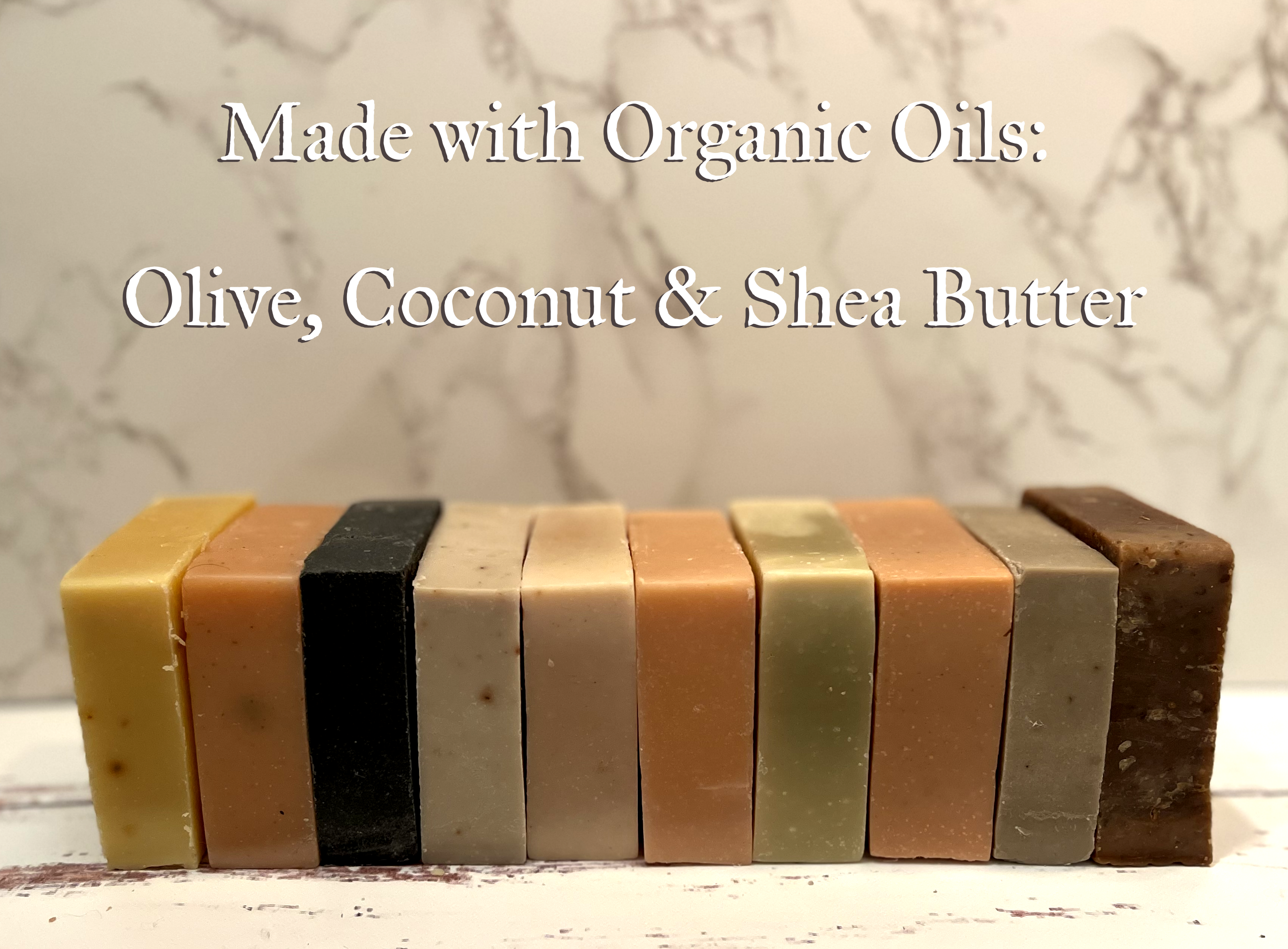 Organic All Natural Soap Bars - 100% Organic Oils & Essential Oils - Quarter Pound (4oz)